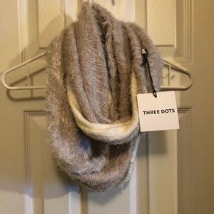 THREE DOTS Mink and Gardenia Alicia Infinity Scarf